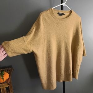 Beige 3/4 Sleeve Sweater